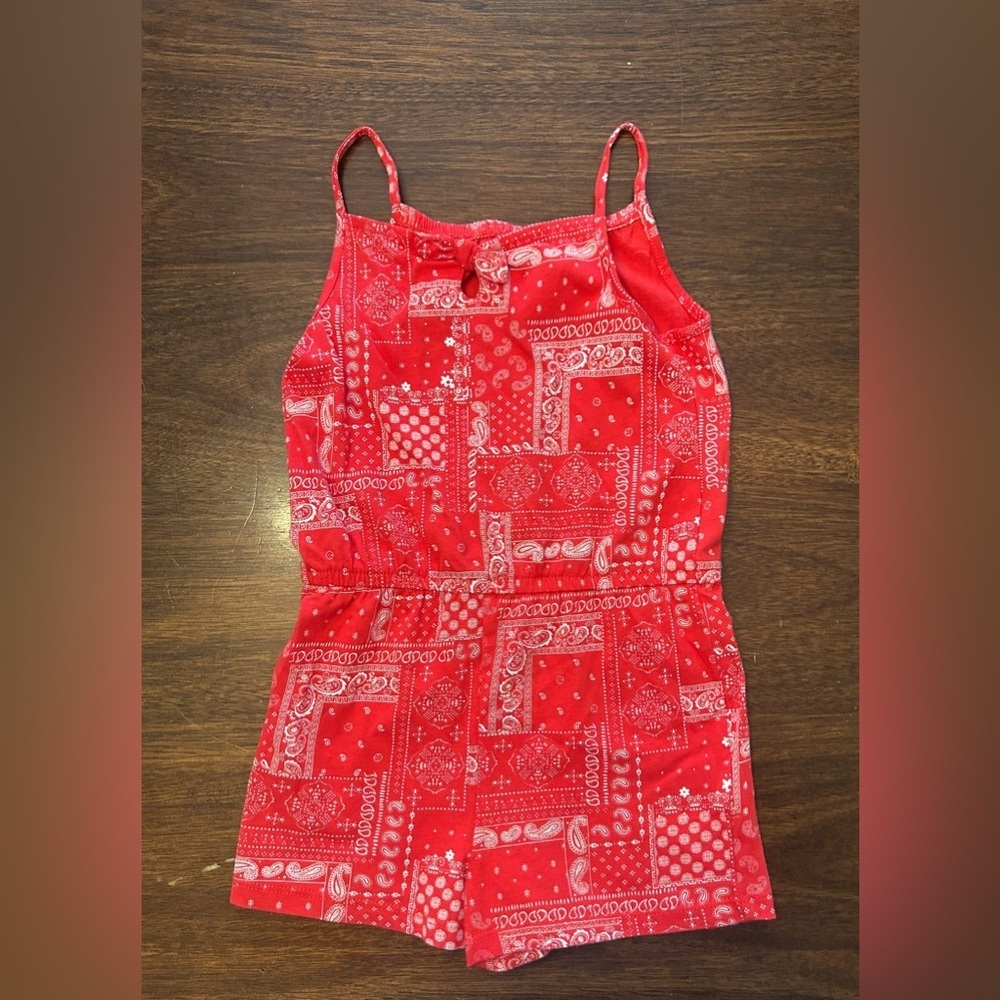 OshKosh B'gosh Red Bandana Print Bodysuit 4T